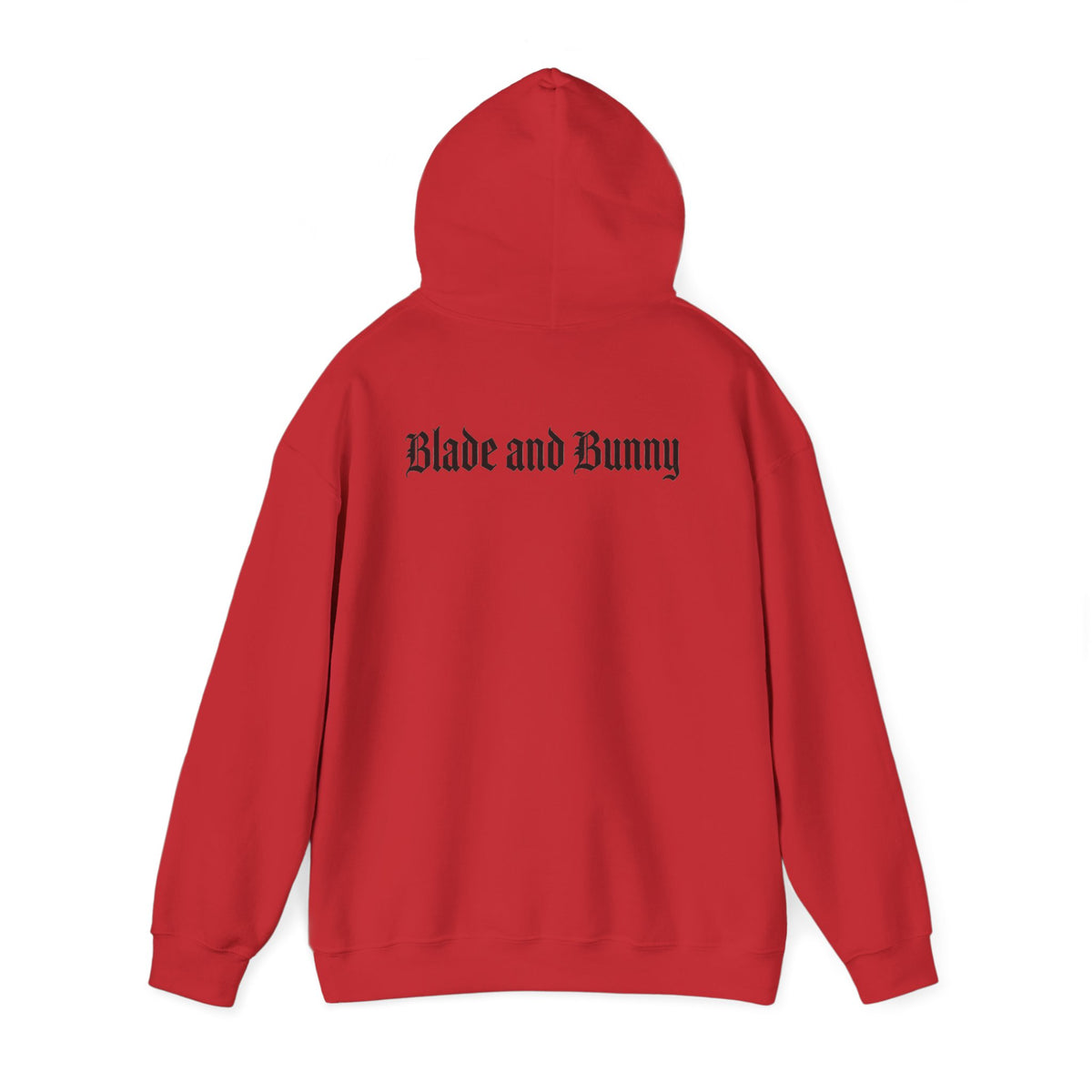 Horror Teddy Hoodie — Bloody Knife Plush Graphic Hooded Sweatshirt