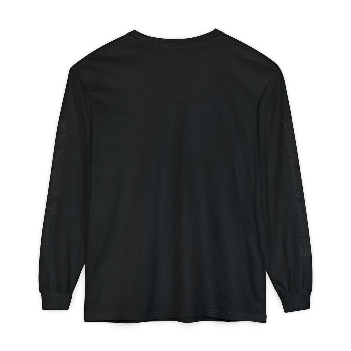 Blade and Bunny Long Sleeve Tee — Distressed Horror Bunny Graphic