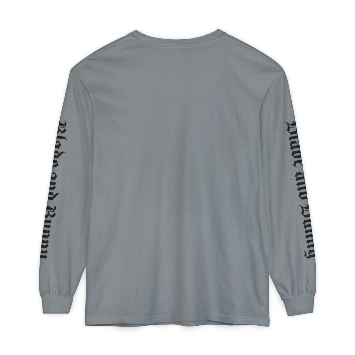 Blade and Bunny Long Sleeve Tee — Distressed Horror Bunny Graphic