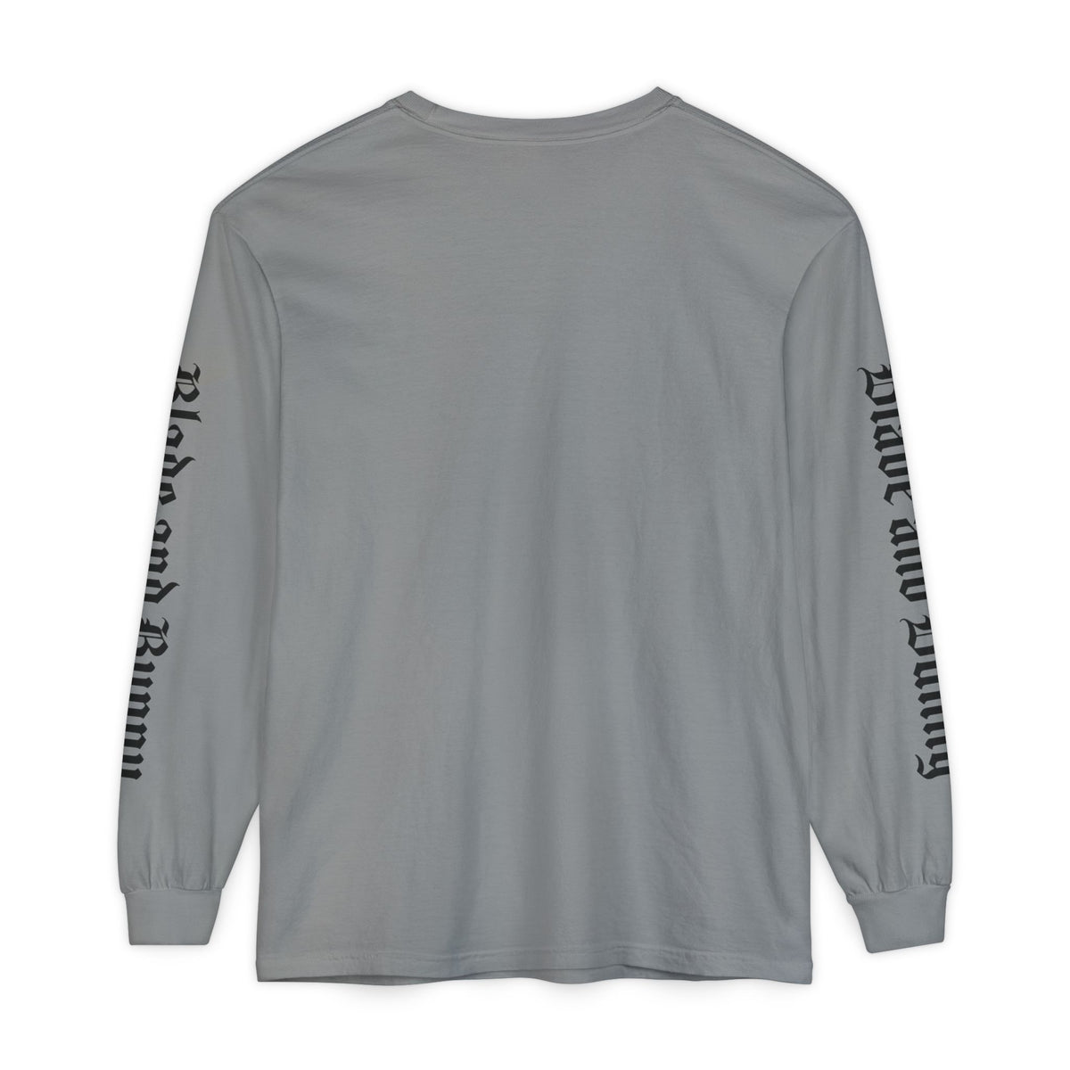 Blade and Bunny Long Sleeve Tee — Distressed Horror Bunny Graphic