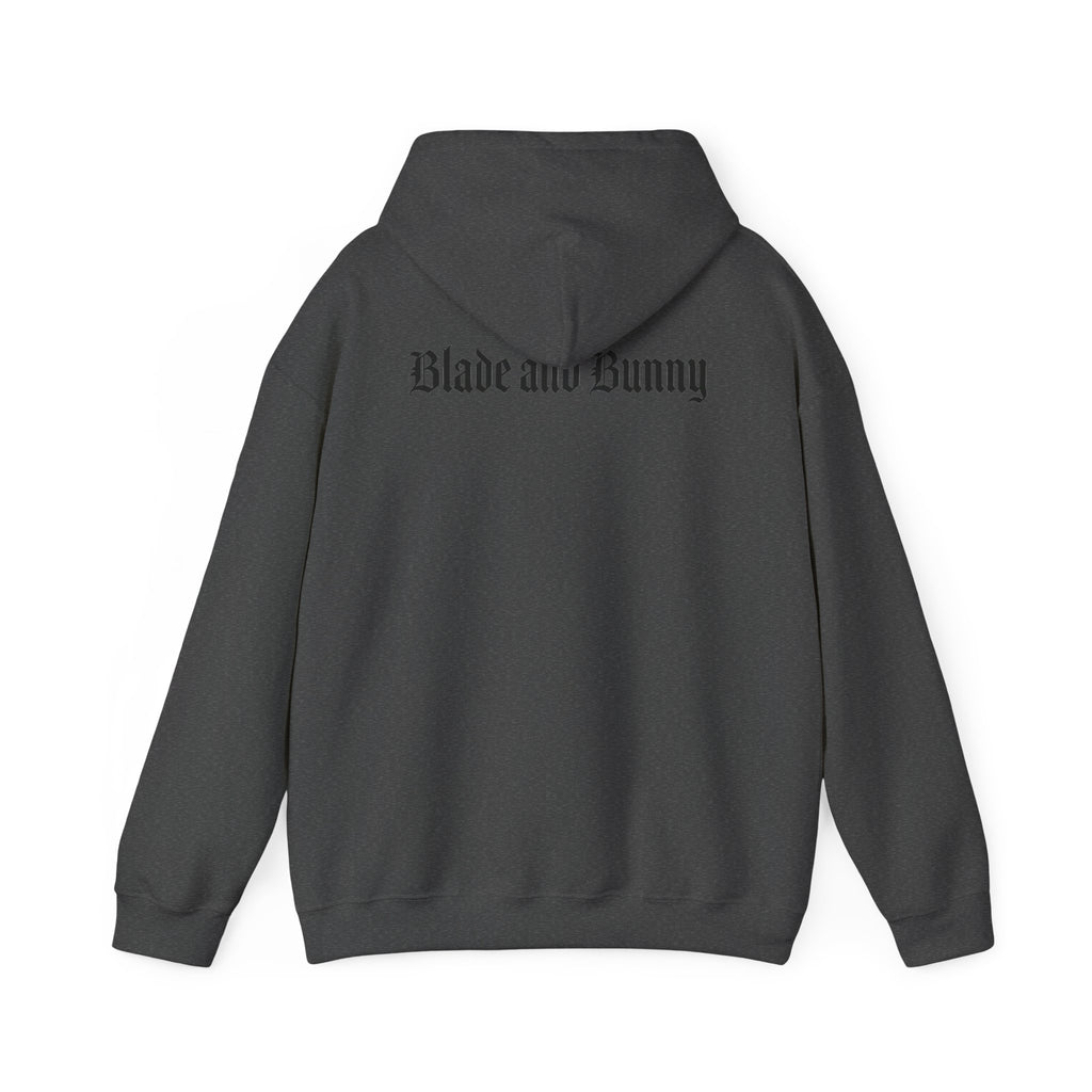 Horror Teddy Hoodie — Bloody Knife Plush Graphic Hooded Sweatshirt