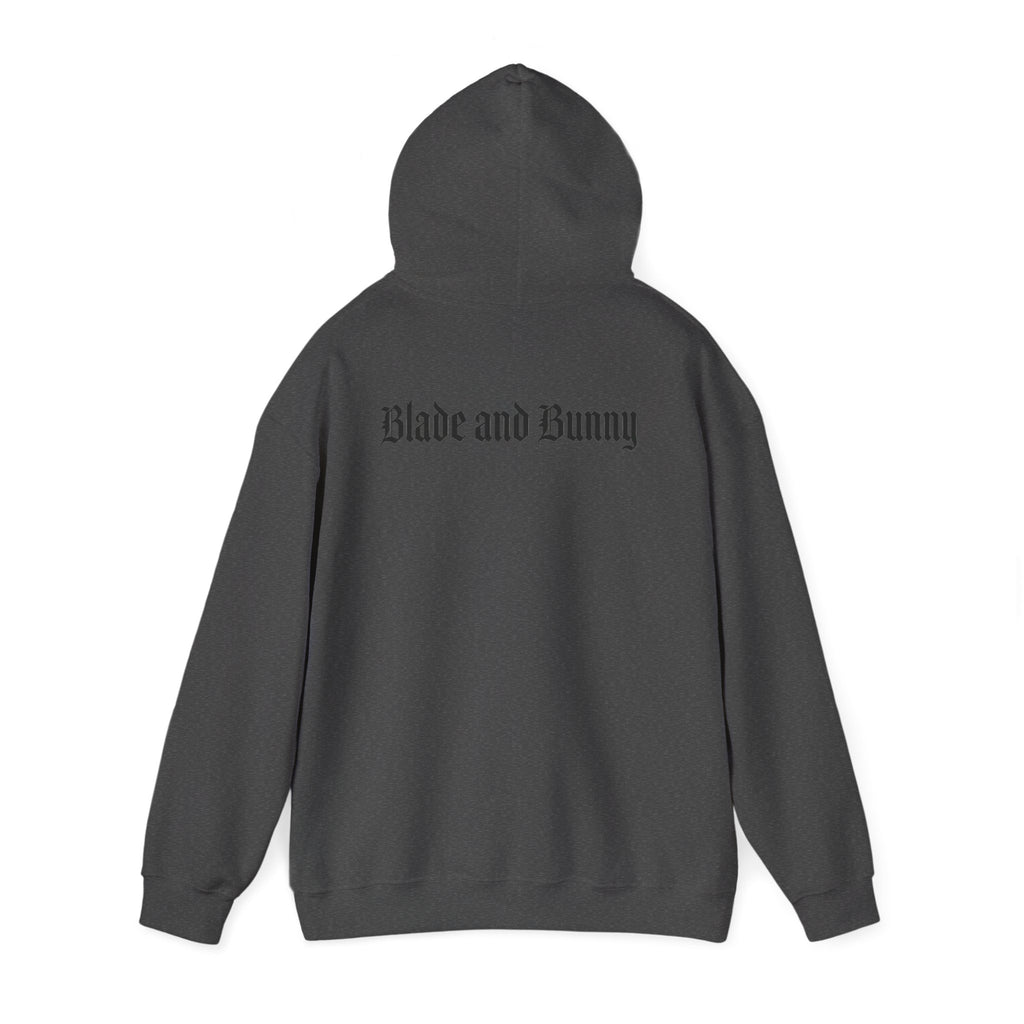 Horror Teddy Hoodie — Bloody Knife Plush Graphic Hooded Sweatshirt