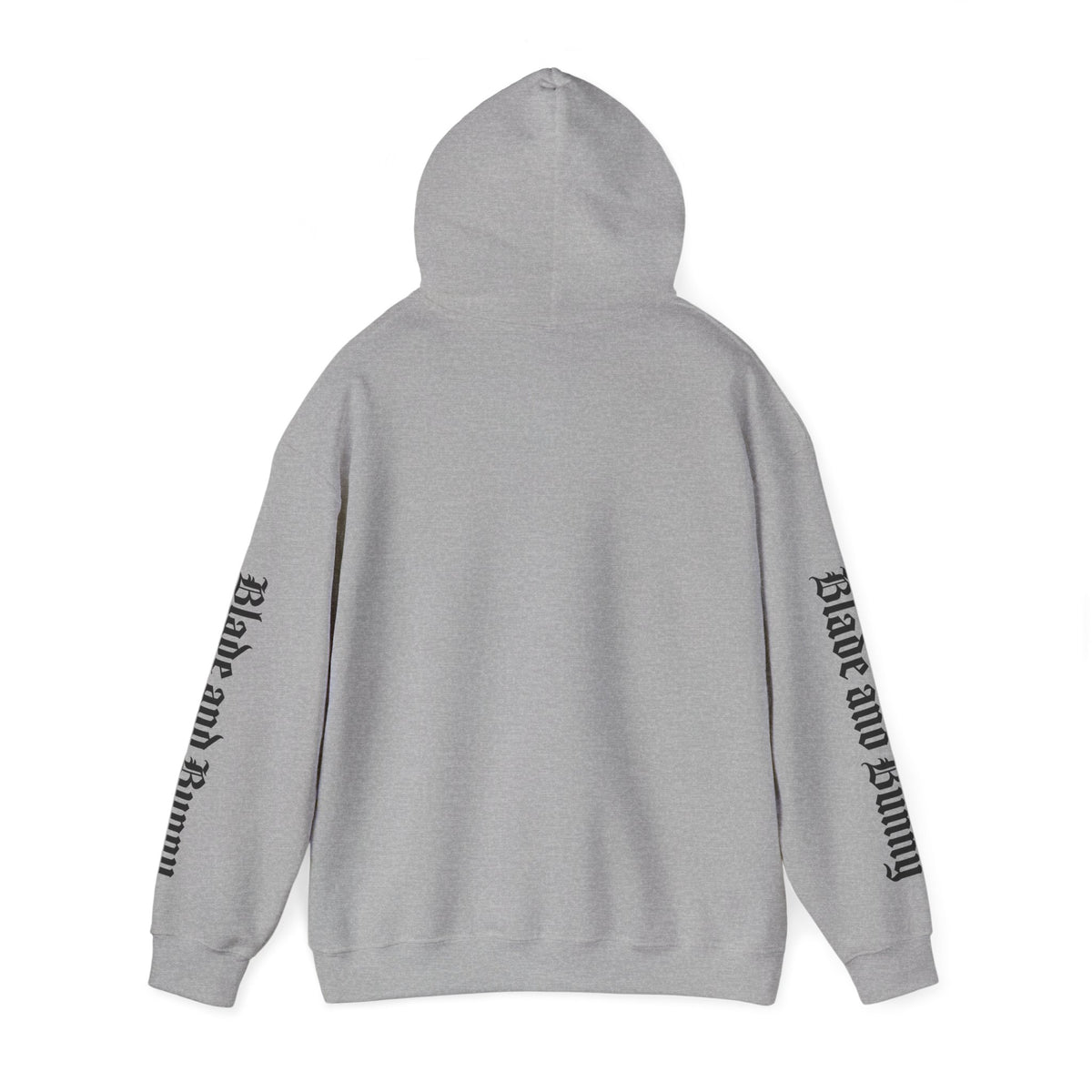 Blade and Bunny Hoodie — Gothic Purple Stitched Bunny Graphic Sweatshirt