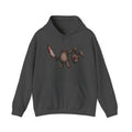 Horror Teddy Hoodie — Bloody Knife Plush Graphic Hooded Sweatshirt