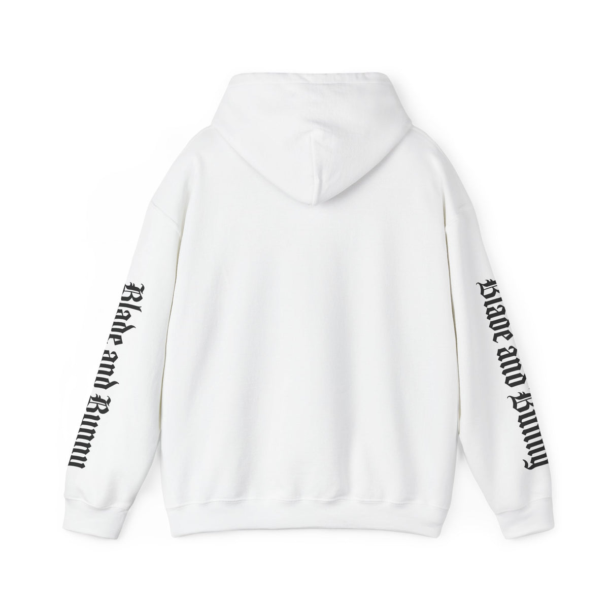 Blade and Bunny Hoodie — Gothic Purple Stitched Bunny Graphic Sweatshirt