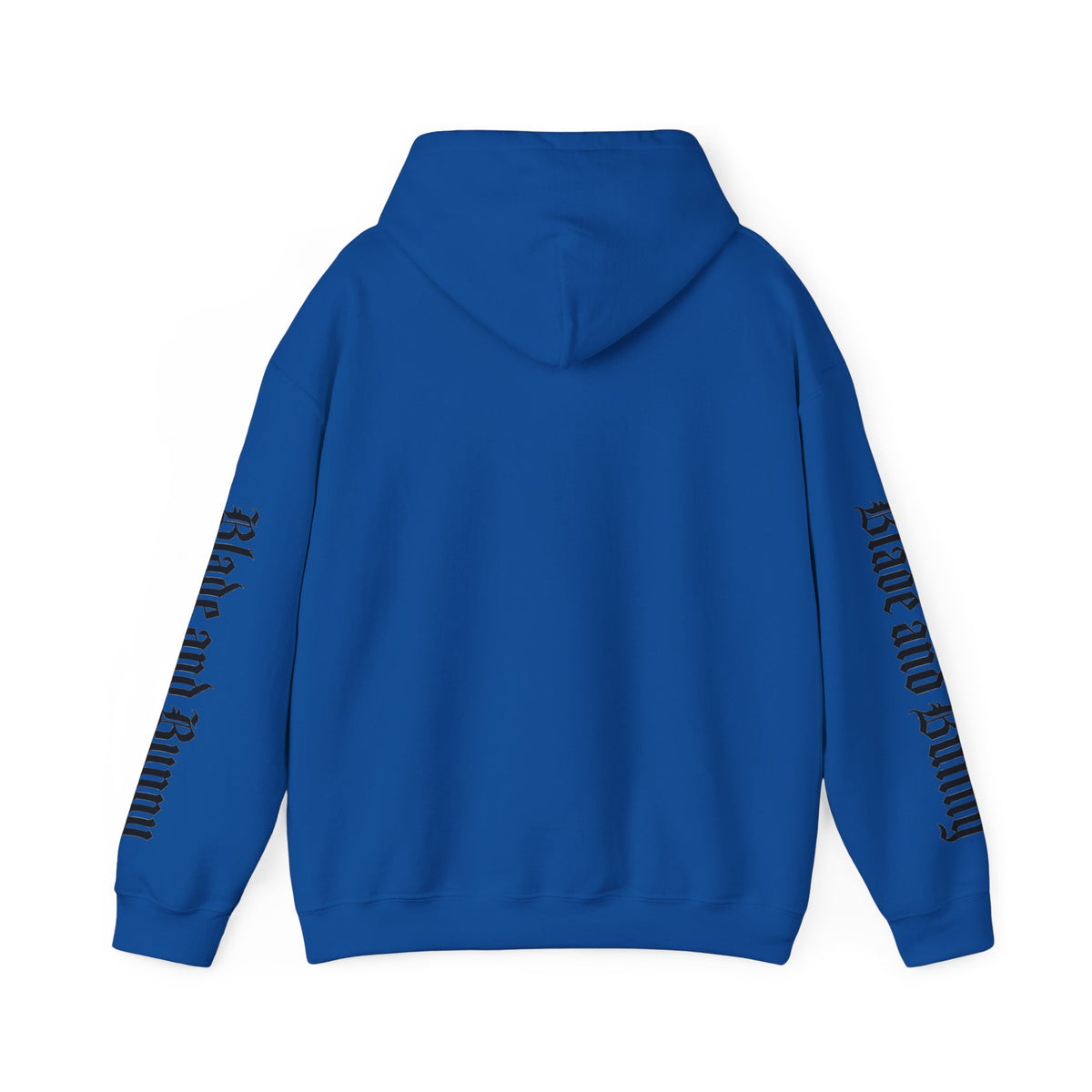 Blade and Bunny Hoodie — Gothic Purple Stitched Bunny Graphic Sweatshirt