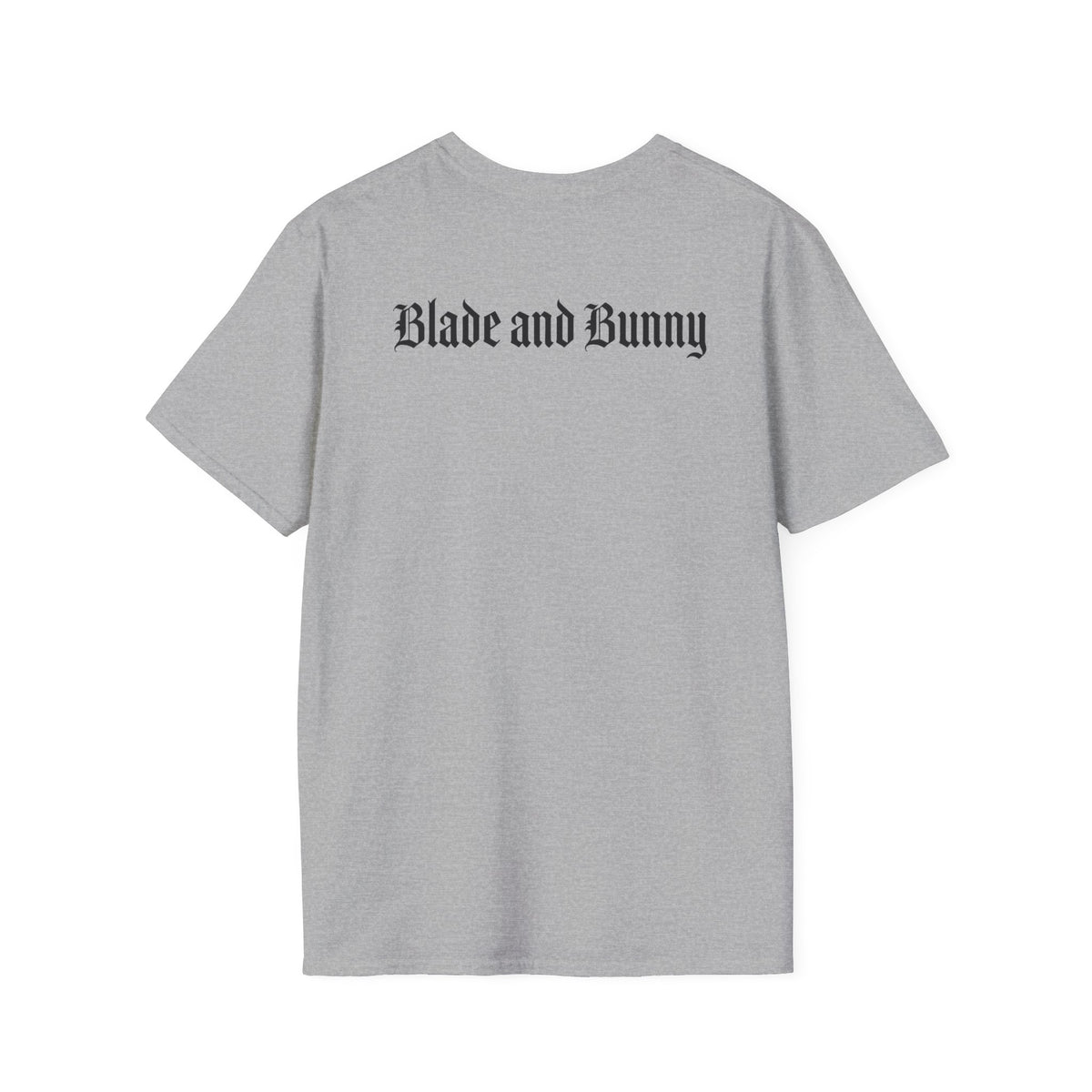 Cute Grunge Purple Stitched Bunny T-Shirt — "Blake and Bunny" Graphic Tee