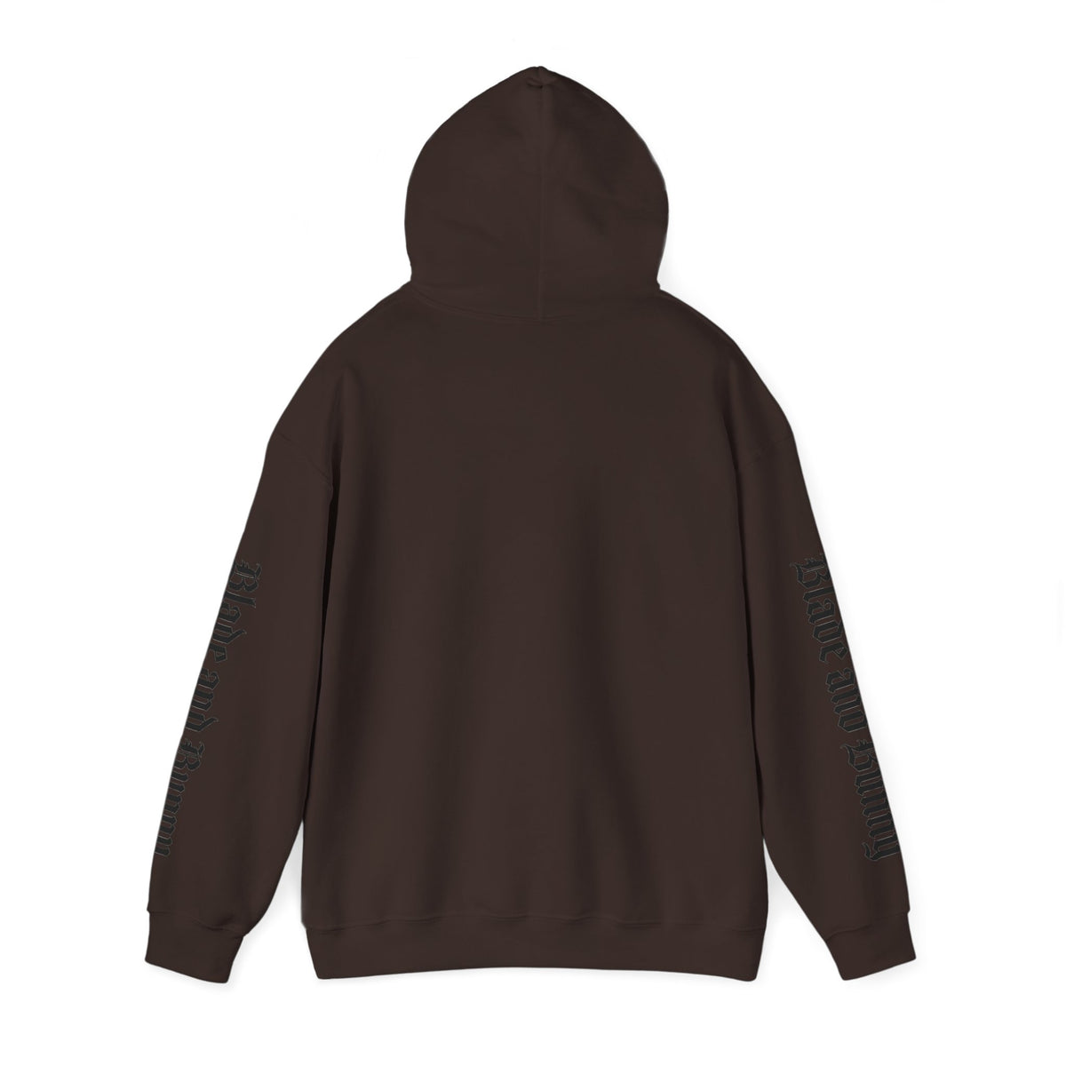 Blade and Bunny Hoodie — Gothic Purple Stitched Bunny Graphic Sweatshirt