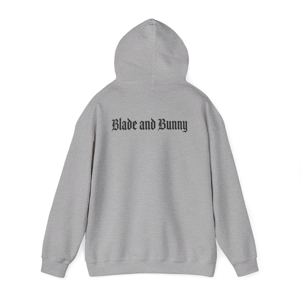Horror Teddy Hoodie — Bloody Knife Plush Graphic Hooded Sweatshirt