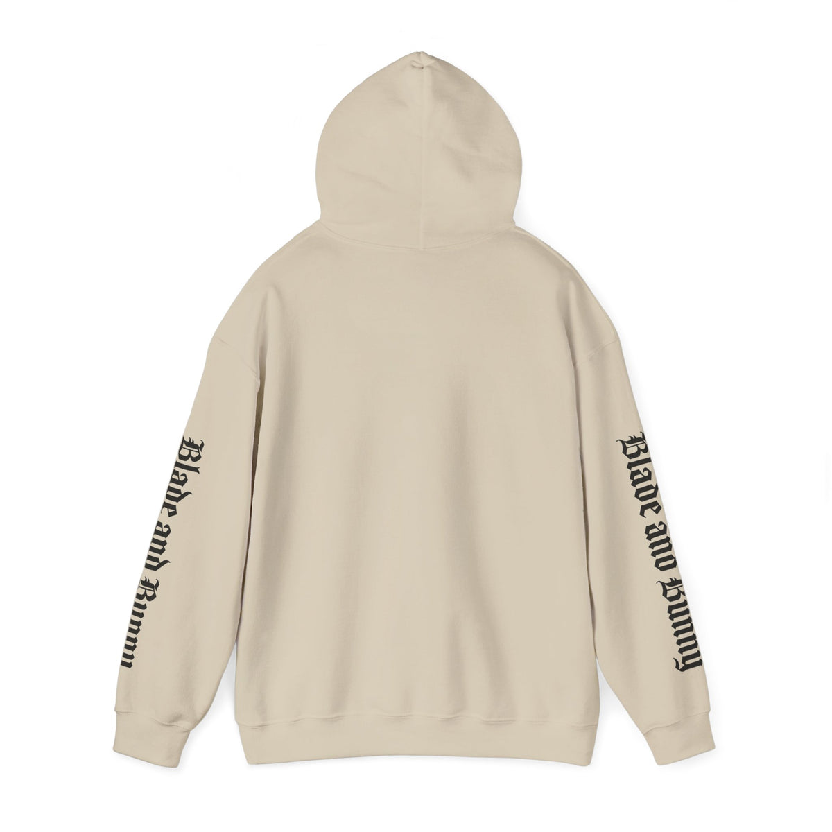 Blade and Bunny Hoodie — Gothic Purple Stitched Bunny Graphic Sweatshirt