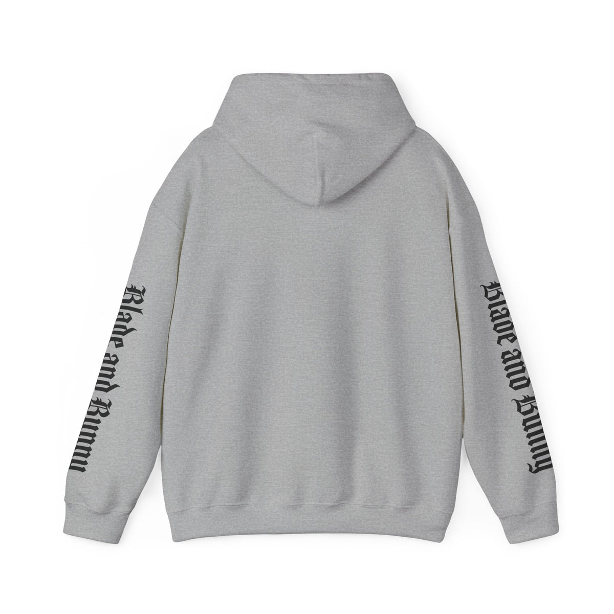 Blade and Bunny Hoodie — Gothic Purple Stitched Bunny Graphic Sweatshirt