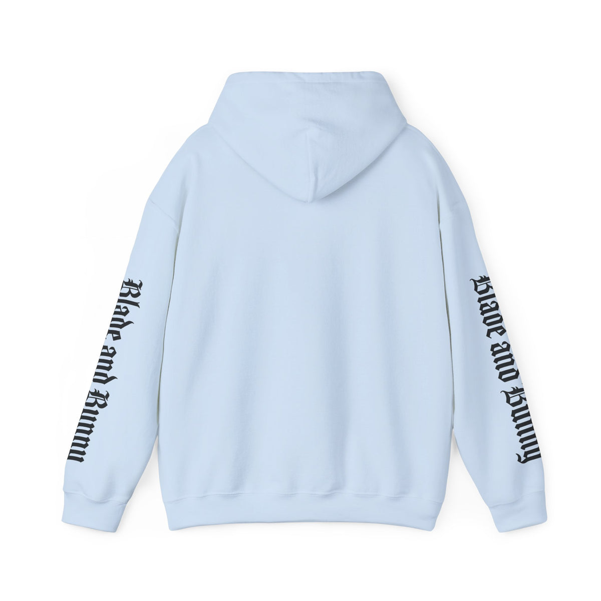 Blade and Bunny Hoodie — Gothic Purple Stitched Bunny Graphic Sweatshirt